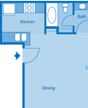 Sycamore Creek Studio Floor Plan